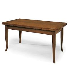 KONTE.DESIGN Tavolo SANTO SPIRITO Allungabile in legno nobilitato stile arte povera, finitura noce, 120 x 80/200 x 80 cm