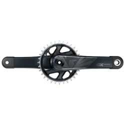 Sram 10550 crankstel en kroon van carbon zonder cups, crankstel unisex volwassenen, zwart, eenheidsmaat