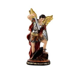 Figuur Aartsengel San Michael Harz, handbeschilderd, 14 cm