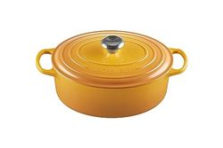Le Creuset Signature Enamelled Cast Iron Casserole Dish with Lid - Oval, 29 cm, 4.7 litres, Nectar, 21178296724430