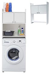 Negrari PVC Shelf, 1 Shelf, Modern Style, Wall Mounted, Moisture Resistant, 65 x 26.4 x 78 cm