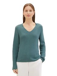 TOM TAILOR Gebreid vest voor dames, 10697 - Sea Pine Green, S