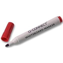 Q-Connect KF26037 Bullet Tip Red 10pc (S) Marker – Markers (Red, Bullet Tip, Red, White, White, Round, 2 mm)