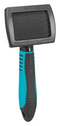 Trixie Spazzola Morbida 24131 | per Cani e Gatti | Top Coat districante e Base Coat | 7 x 16 cm | 7 x 16 cm