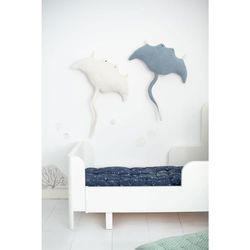 Crochetts Ocean blå plysch 59 x 11 x 65 cm