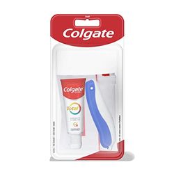 Colgate Total Original Kit da viaggio, incluso mini spazzolino da denti morbido più un mini dentifricio Colgate Total, set di 2 pezzi