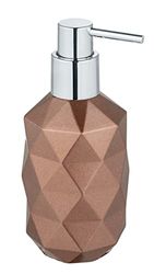 Wenko 25508100 Dispenser Ricaricabile per Sapone Liquido, Resina, Lanciano, Bronzo