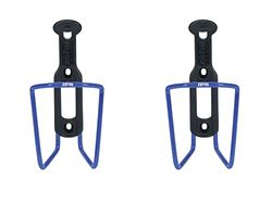 ZEFAL Pack Alu Plast 124 - Confezione da Due Portaborraccia - Porta Borraccia Bici In Alluminio Per Tutti i Tipi di Biciclette - Leggero e Resistente - Blu