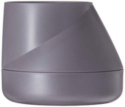 QUALY Oasis Hill QLX20001-GY - Vaso da fiori con sistema di auto-irrigazione, colore: grigio, S