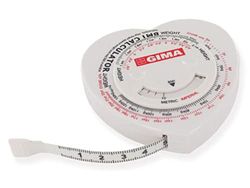 GIMA Metro a nastro con regolo calcolatore IMC (Indice di Massa Corporea) o BMI
