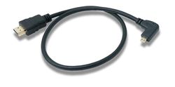 System-S Cavo HDMI ad angolo di 90 gradi su cavo HDMI standard, 50 cm