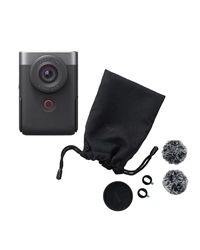 Canon Powershot V10 Vlogging Kit + Accesorios, Cámara Vlogging y Streaming, Sensor 1" 20,9 MP, Vídeo 4K, Objetivo 19mm, Conectividad WiFi, Bluetooth y USB-C, Pantalla Táctil Ángulo Variable, Silver