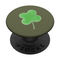 Trébol de cuatro hojas de la suerte, verde selva de moda PopSockets PopGrip Intercambiable