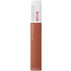 Maybelline New York Tinta Labbra SuperStay Matte Ink, Rossetto Matte Liquido a Lunga Tenuta, Fighter (75), 5 ml