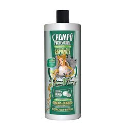 DONA FLORA - Shampoo per la Crescita Rapunzel - Rafforza e Nutre - 1000ml - Per Capelli Lunghi e Sani.