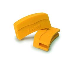 Ibili Silicone Handles 2 Pieces Big 32 and 36 Cm, Yellow, Large