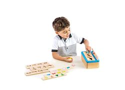 BSM-Caja de clasificación de Animales Pegología Montessori, Color EF 31135