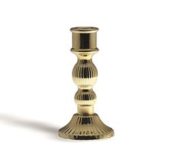 Excelsa Light Candle Holder, Glass, Gold, 8 x 8 x 15 cm