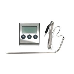 Fackelmann 63805 Termometro da cucina digitale con sonda, Thermo sonda di cottura, termometro digitale, ABS, 7 x 6,2 cm