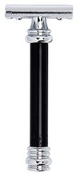 Merkur 38.011 - Maquinilla de afeitar regulable, diseño cromado, mango de color negro