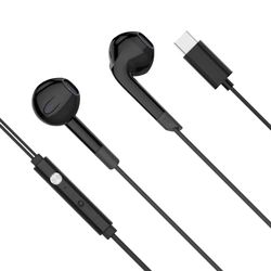 Kruger&Matz Słuchawki Douszne z Mikrofonem na USB-C KMPC2-B Czarne