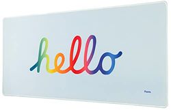 Fisura - XXL Mouse Pad Gaming Mat Extra Large Mouse Pad with Non-Slip Base Desk Mat 80 x 35 cm (Hello, blue)