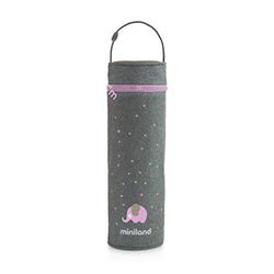 Miniland - Capa térmica para termos e biberões Thermibag, bolsa térmica com pega para transportar facilmente 500 ml (Rose)