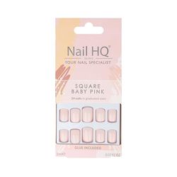 Nail HQ Vierkante baby roze nagels