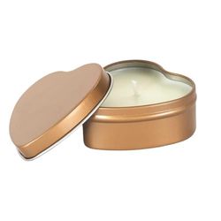COSMETIC CLUB, SC0569, Candela da Massaggio, 30 ml, Bianco, Trattamento di Bellezza trasformabile in Olio da Massaggio Caldo, Profumo di Fiori di ciliegio, Confezione a Forma di Cuore
