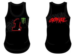 63 Dual Monster Bagnaia Tanktop, kvinna, röd, L