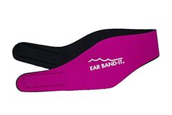 Ear Band-It Diadema natation (inventé par un médecin) retient l' eau, sous réserve le bouchons oreilles (sécurisé le bouchons oreilles) Les grands (âgés de 10 ans et adultes) Magenta