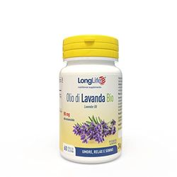 LongLife® Olio di Lavanda Bio | Certificato BIO | 80mg olio essenziale | Rilassamento e tono dell’umore | Senza glutine