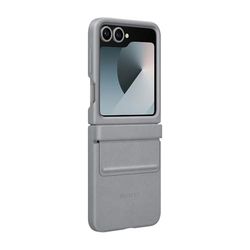 Samsung Flap Eco-Leather Funda de Cuero Vegano Gris Para Galaxy Z Flip6