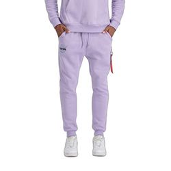 ALPHA INDUSTRIES NASA Cargo Sweat Jogger Sudadera, Pale Violet, XL Unisex Adulto