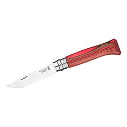 Opinel N08 BOULEAU LAMELLE ROUGE /4