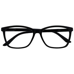 The Reading Glasses Company Nero Lettori Grande Stile Designer Uomo Cerniere Molla R51-1 +1,50 - 50 Gr