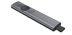 Logitech Spotlight Plus Spotlight, Bluetooth/RF, 2.4, 832658 (Spotlight, Bluetooth/RF, 2.4 GHz, 30 m, Lithium Polymer (LiPo), USB, Grey)