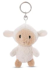62247 Sleutelhanger schaap Sheepmila, 10 cm, wit, trouwe metgezel voor rugzak of tas, sleutelhouder voor klein en groot