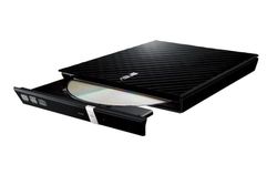 ASUS REGRABADORA DVD EXT Slim SDRW08D2S-B Negra USB2.0