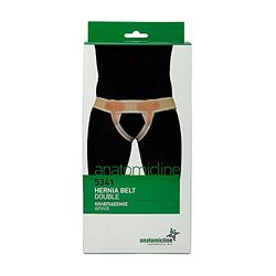 Sportjock Anatomicline Hernia belt One Size made of light woven straps - double, beige