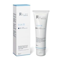 Relife U-Life 20 - Crema corpo idratante per pelle molto secca, ruvida e screpolata soggetta a desquamazione con Urea al 20% e Glicerina. Crema da 100 ml