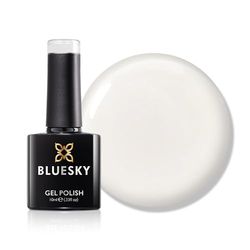 Bluesky Jelly Gel Nail Polish 10ml, Oxygen Mochi - CHU01, Sheer White Gel Nail Polish for 21 Day Manicure, Requires Curing Under LED UV Nail Lamp