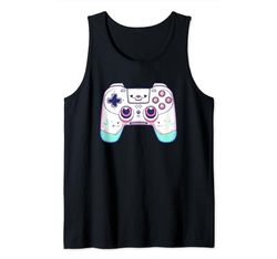 Gaming Controller Cartoon Look Juegos Camiseta sin Mangas