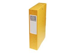 Boite de classement exabox en carte lustree nature future - dos de 60mm - 24x32cm pour a4