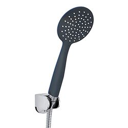 Gedy G-Tendence 07 Universal 1 Jet, cabezal flexible de 150 cm, ABS con acabado cromado/negro, diseño I+D, filtro de ducha de arena incluido, Unica