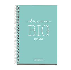 Miquelrius - Academic Diary 2021-2022, Active Size 11.7 x 17.4 cm, Day to a View, Write Blue, Spanish Language