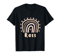 Ross Rainbow - Regalo de cumpleaños personalizado con nombre de Ross Rainbow Camiseta