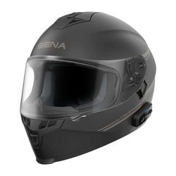 Sena OutRide Casco integrale con interfono Bluetooth integrato e connettività smartphone (Nero, L)