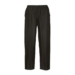 Portwest Calças para chuva clássica, tamanho: M, cor: Preto, S441BKRM