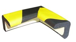 Viso NE/AMPU30NJ - Protector esquina mesa, 70 x 30 x 8 mm, color negro/amarillo